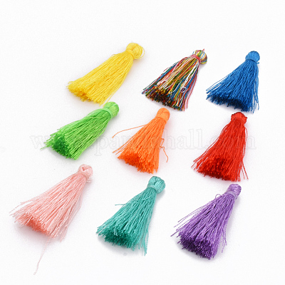 Décorations de pendentif pompon en polyester&nbsp;FIND-S260-D-M-1