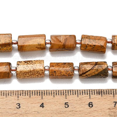 Natürliches Bild Jaspis Perlen Stränge&nbsp;G-F836-B04-01-1