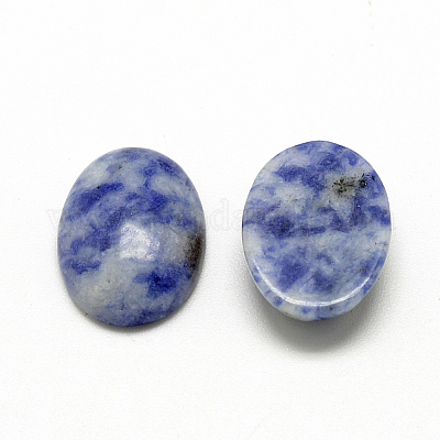 Cabochon di diaspro macchia blu naturale&nbsp;G-R415-14x10-45-1
