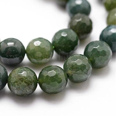 Wholesale Natural Moss Agate Beads Strands 