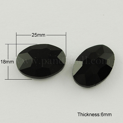 Strass di vetro pointed back&nbsp;RGLA-Q011-18x25mm-25-1