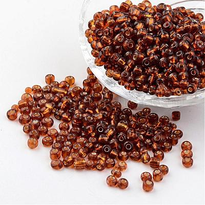 Wholesale 6/0 Round Silver Lined Round Hole Glass Seed Beads