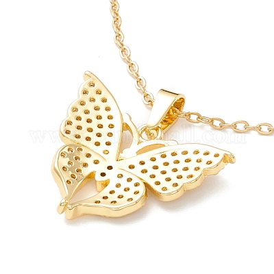 Collier Papillon Boho En Or Avec Pendentif En Zircone Cubique