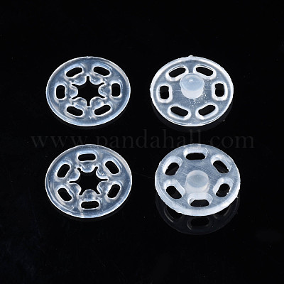 Bottoni automatici in resina trasparente&nbsp;BUTT-N018-060-A-1
