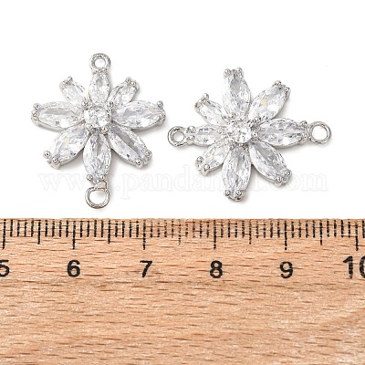 Ottone micro spianare link zirconi&nbsp;KK-E704-09P-1
