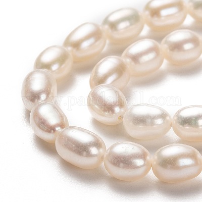 Brins de perles de culture d'eau douce naturelles&nbsp;PEAR-L033-67-01-1
