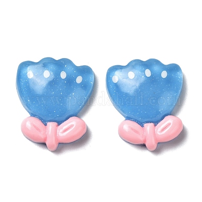 Cabochon in resina traslucida&nbsp;CRES-D018-02B-1