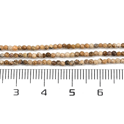 Natürliches Bild Jaspis Perlen Stränge&nbsp;G-P572-B03-2mm-1