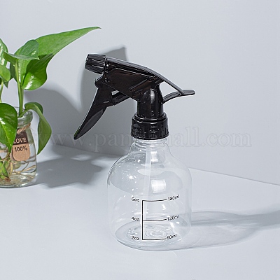Flaconi spray in plastica vuoti da 250 ml con spruzzatori a grilletto neri  Flacone spruzzatore a grilletto trasparente con ugello regolabile per la  pulizia del parrucchiere di piante da giardinaggio all'ingrosso 