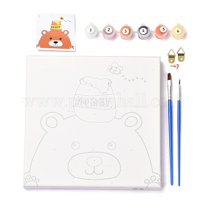 Wholesale Bear Pattern DIY Digital Painting Kit Sets 