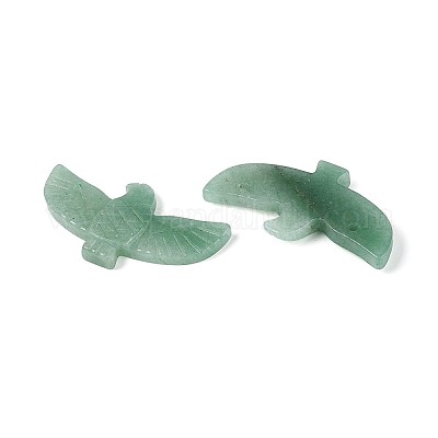 Ciondoli in pietra preziosa naturale di avventurina verde a forma di aquila&nbsp;G-P563-05F-1