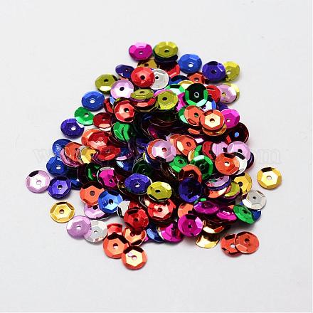 Perles de paillette en plastique PVC-A001-8mm-M-1