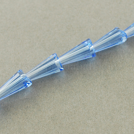 Transparent Glass Beads Strands GLAA-Q035-6-1