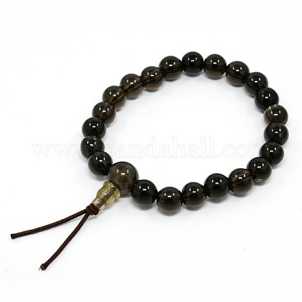 Bracelets unisexes de perles bijoux de mauvaise foi bouddhiste BJEW-N209-01-1