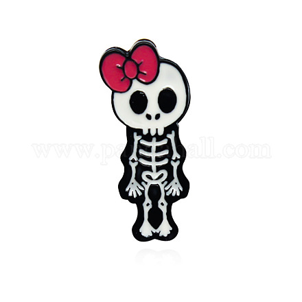 Skeleton Safety Brooch Pin JEWB-PW0001-009A-1