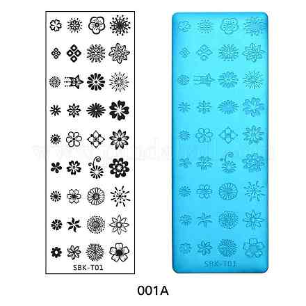 Plaques d'estampage d'art d'ongle en acier inoxydable X-MRMJ-Q044-001A-1