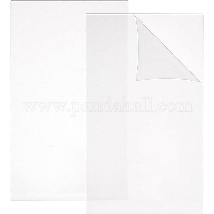 透明なアクリル板  長方形  透明  380~381x222~222.3x3mm DIY-WH0016-54A-1