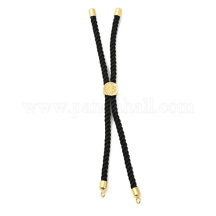Bracelets en argent avec cordon de nylon torsadé DIY-B066-03G-11-1