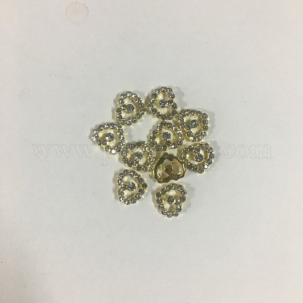 Cabochons Diamante de imitación de la aleación MRMJ-T078-87G-02-RS-1