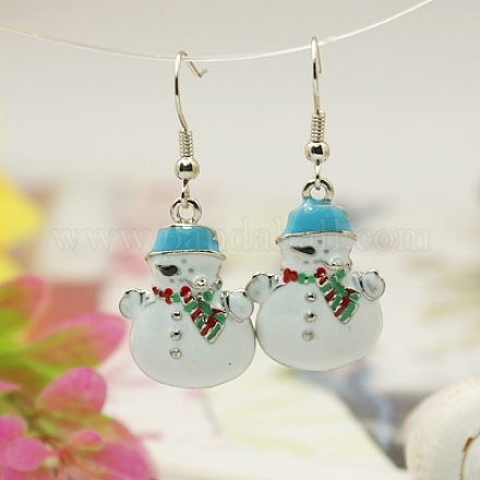Fashion Earrings for Christmas EJEW-JE00393-02-1