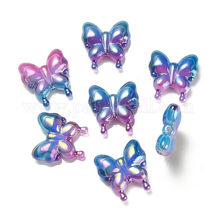 Wholesale UV Plating Rainbow Iridescent Acrylic Beads - Pandahall.com