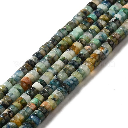 Chapelets de perles en chrysocolle et lapis lazuli naturelles G-P444-07A-1
