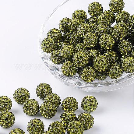 Pave Disco Ball Beads RB-H258-10MM-228-1
