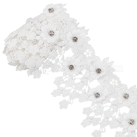 Polyester Lace Trim OCOR-WH0068-84A-1