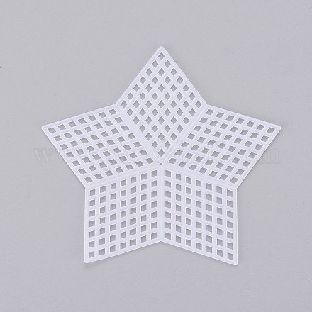Formes de toile en plastique étoiles bricolage DIY-TAC0006-91-1