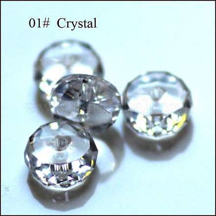 Abalorios de cristal austriaco de imitación SWAR-F078-6x10mm-01-1