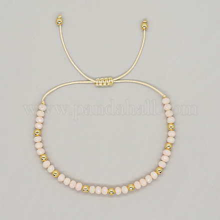 Verstellbare glasgeflochtene Perlenarmbänder XA7539-4-1