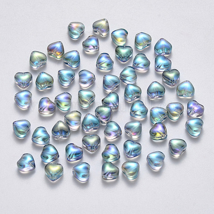 Perlas de vidrio pintado en aerosol transparente X-GLAA-R211-02-D01-1