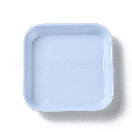 Квадратные пластиковые тарелки для ювелирных изделий AJEW-K041-01A-1