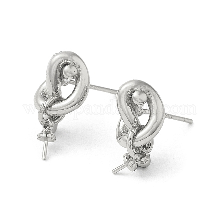 Accessoires de clous d'oreilles en laiton KK-M270-28P-1