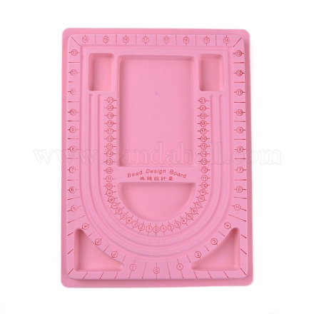 プラスチックビーズデザインボード  ピンク  サイズ：約24センチ幅  33センチの長さ  1センチ、厚 X-TOOL-H003-2-1