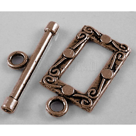 Tibetan Style Alloy Toggle Clasps X-RLF5079Y-1