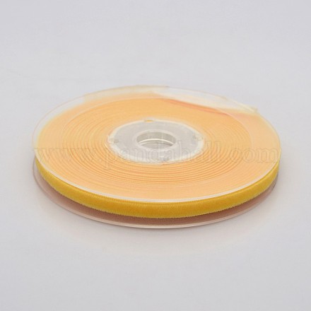 Polyester Velvet Ribbon for Gift Packing and Festival Decoration SRIB-M001-7mm-660-1