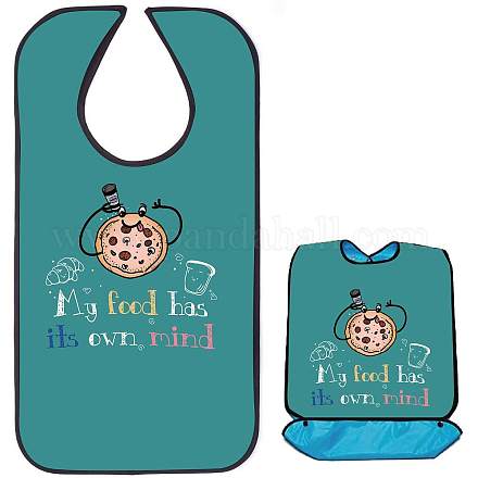 Washable Polyester Canvas Adult Bibs for Eating AJEW-WH0327-011-1