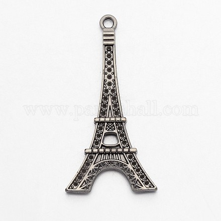 Paris Tower Tibetan Style Zinc Alloy Big Pendants PALLOY-P088-38B-1