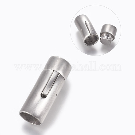 304 Stainless Steel Bayonet Clasps STAS-A035A-10MP-1
