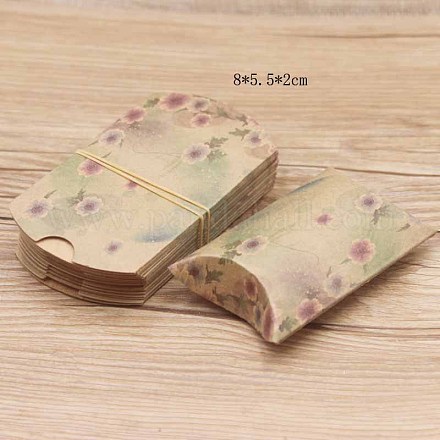 Cajas de regalo de almohada de papel CON-J002-S-06A-1