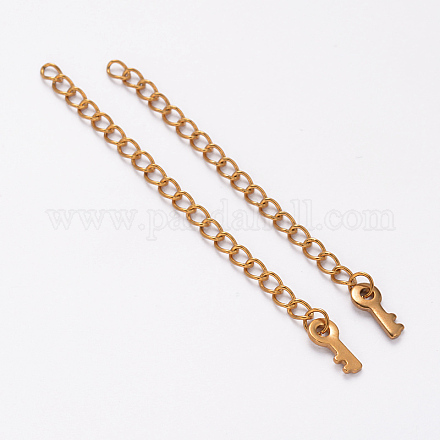 Ion Plating(IP) 304 Stainless Steel Chain Extender STAS-F098-11-1