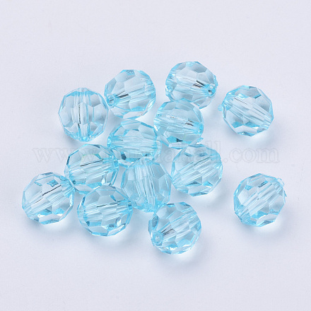 Transparente Acryl Perlen LS-TACR-Q257-10mm-V38-1