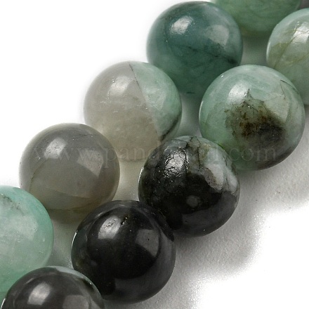 Fili di perle di quarzo smeraldo naturale G-A219-A02-02-1