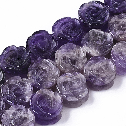 Natural Amethyst Beads Strands G-T130-12-1