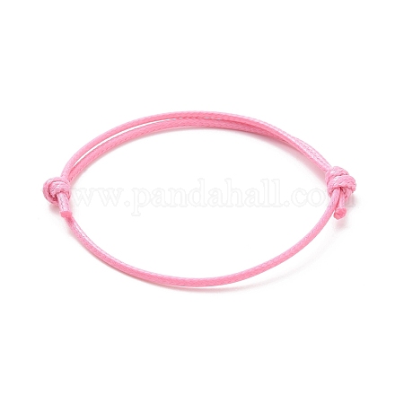 Création de bracelets en corde de polyester ciré coréen AJEW-JB00011-06-1
