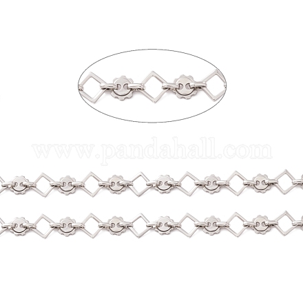 304 cadenas de eslabones de rombos y sol de acero inoxidable CHS-F017-11P-1