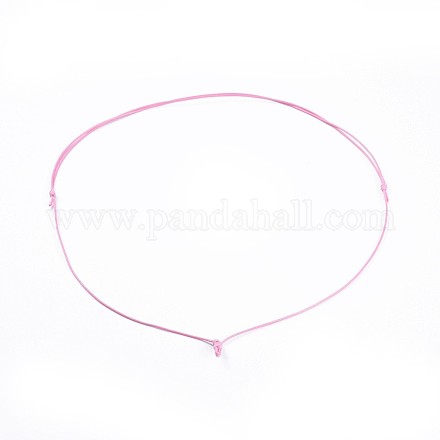 Fabricación de collar de cordón de poliéster encerado coreano ajustable AJEW-JB00493-06-1