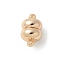 Brass Magnetic Clasps, Real 18K Gold Plated, 16.5x10x10mm, Hole: 1.8mm