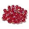 Electroplate Glass Beads, Rondelle, Dark Red, 8x6mm, Hole: 1.6mm, 100pcs/bag